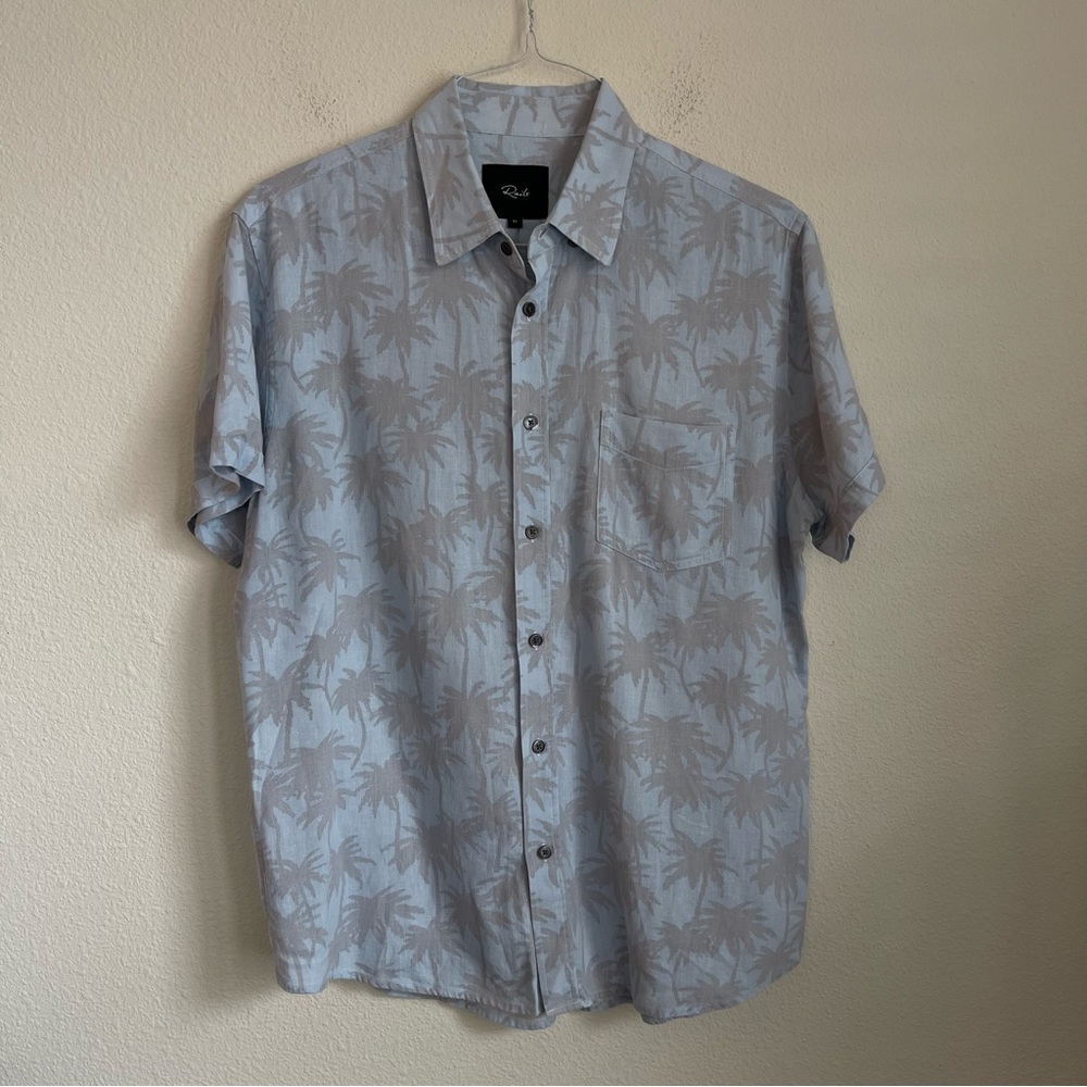 Rails Button Down Short Sleeve Fading Palm Tree S… - image 2